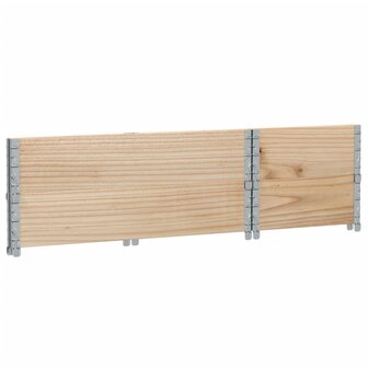 Palletopzetranden 2 st 100x50 cm massief grenenhout 6