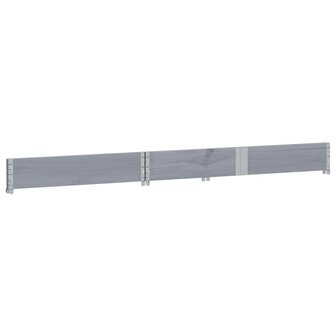Palletopzetrand 150x50 cm massief grenenhout grijs 4