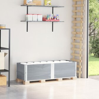 Palletopzetranden 2 st 150x50 cm massief grenenhout grijs 1