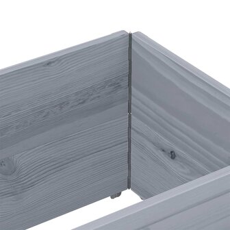 Palletopzetranden 2 st 150x50 cm massief grenenhout grijs 5