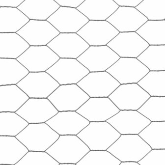 Kippengaas 25x1,2 m staal met PVC coating grijs 4