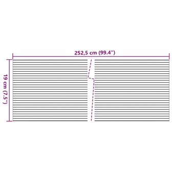 Tuinschermen 10 st 252,5x19 m PVC zwart 6