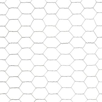 Kippengaas 25x1,5 m gegalvaniseerd staal zilverkleurig 4