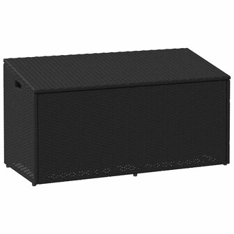 Tuinbox 110x50x58 cm poly rattan zwart 1
