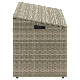 Tuinbox 110x50x58 cm poly rattan lichtgrijs 5