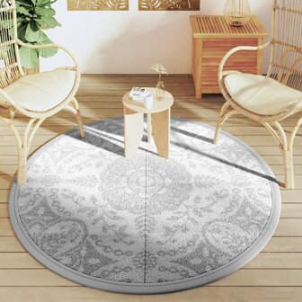 Buitenkleed ARAKIL &Oslash;160 cm polypropeen lichtgrijs 3