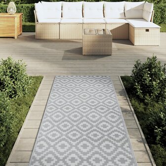 Buitenkleed ARAKIL 80x250 cm PP grijs 3