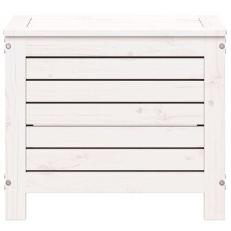 Tuinvoetenbank 62x31,5x52 cm massief grenenhout wit 4
