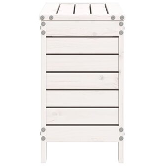 Tuinvoetenbank 62x31,5x52 cm massief grenenhout wit 5