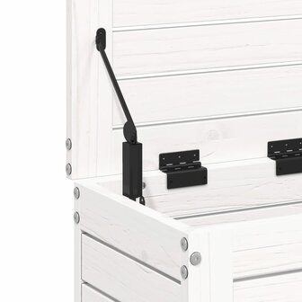 Tuinvoetenbank 62x31,5x52 cm massief grenenhout wit 8