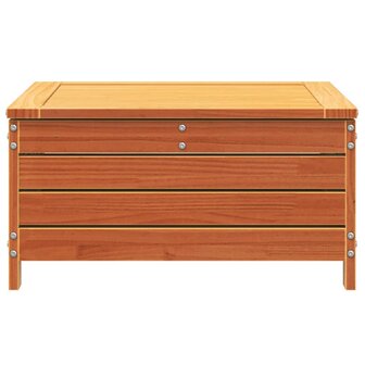 Tuinvoetenbank 62x63,5x32 cm massief grenenhout wasbruin 4