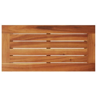 Tuinbijzettafel met houten blad 58x27,5x55 cm poly rattan beige 8