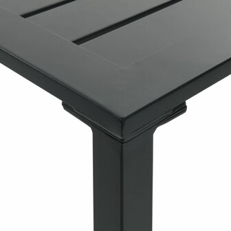 Bartafel 100x50x110 cm gepoedercoat staal zwart 7