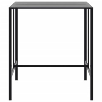 Bartafel 100x100x110 cm gepoedercoat staal zwart 4