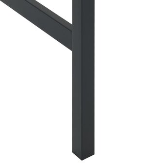 Bartafel 100x100x110 cm gepoedercoat staal zwart 6