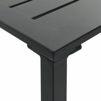 Bartafel 100x100x110 cm gepoedercoat staal zwart 7