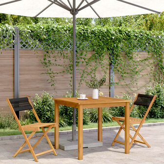 Bistrostoelen 2 st massief acaciahout en touw zwart 3