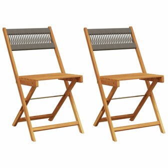 Bistrostoelen 2 st massief acaciahout en touw grijs 2