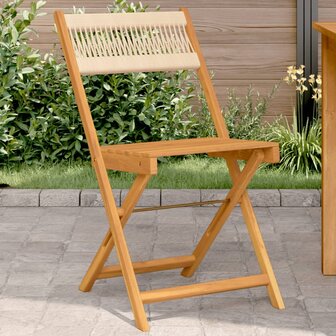 Bistrostoelen 2 st massief acaciahout en touw beige 1