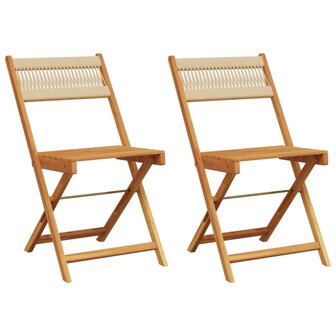 Bistrostoelen 2 st massief acaciahout en touw beige 2