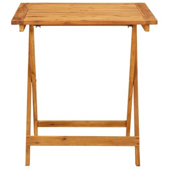 3-delige Bistroset polypropeen en massief hout grijs 4