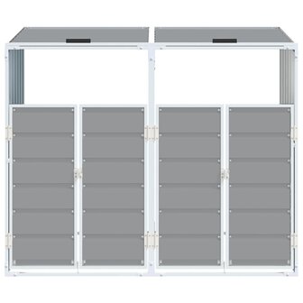 Containerberging voor 2 containers 144x81x113 cm staal grijs 5