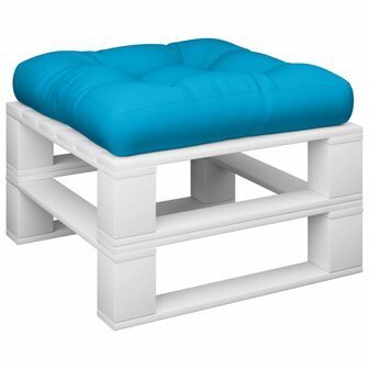 Palletkussen 50x50x12 cm stof blauw 3