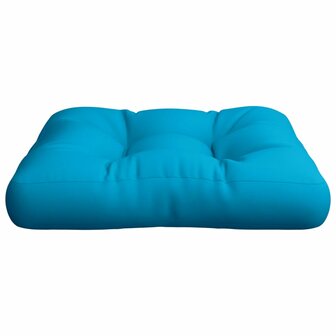 Palletkussen 50x50x12 cm stof blauw 5