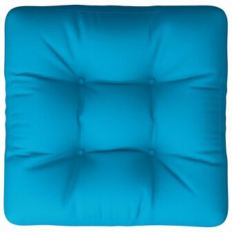 Palletkussen 50x50x12 cm stof blauw 6
