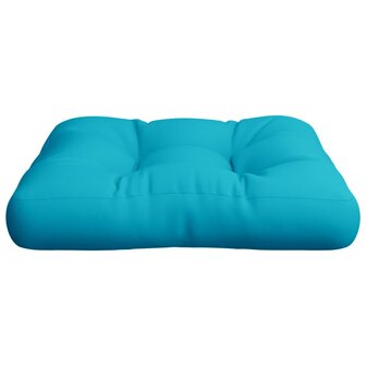 Palletkussen 60x60x12 cm stof turquoise 4