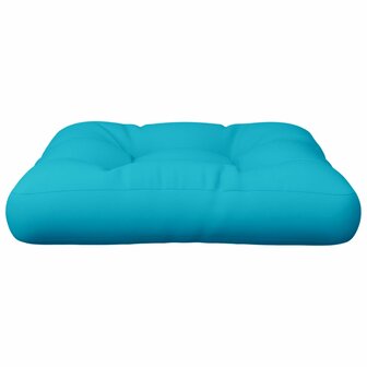 Palletkussen 60x60x12 cm stof turquoise 5