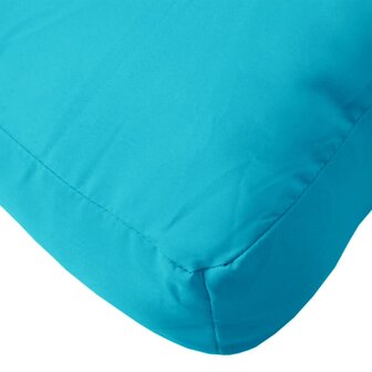 Palletkussen 60x60x12 cm stof turquoise 7