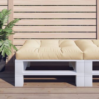 Palletkussen 70x70x12 cm beige 1