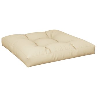 Palletkussen 70x70x12 cm beige 2