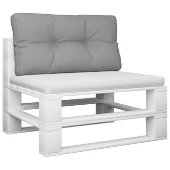 Palletkussen 80x40x12 cm stof grijs 3