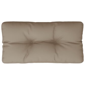 Palletkussen 80x40x12 cm stof taupe 2