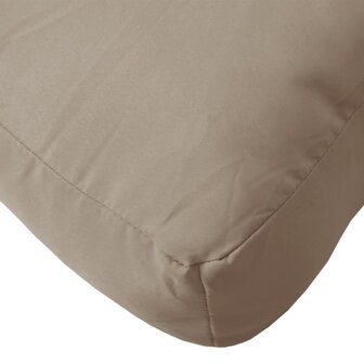 Palletkussen 80x40x12 cm stof taupe 8