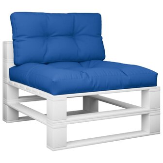 Palletkussens 2 st stof koningsblauw 3