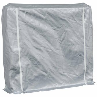 Haardhoutrek met regenhoes 150x25x150 cm gegalvaniseerd staal 2