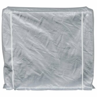 Haardhoutrek met regenhoes 150x25x150 cm gegalvaniseerd staal 4
