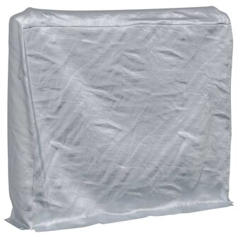 Haardhoutrek met regenhoes 150x25x150 cm gegalvaniseerd staal 8