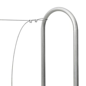 Haardhoutrek met regenhoes 150x25x150 cm gegalvaniseerd staal 9