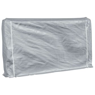 Haardhoutrek met regenhoes 250x25x150 cm gegalvaniseerd staal 2