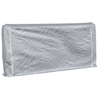 Haardhoutrek met regenhoes 300x25x150 cm gegalvaniseerd staal 2