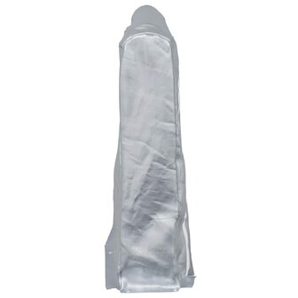Haardhoutrek met regenhoes 300x25x150 cm gegalvaniseerd staal 7