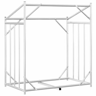 Haardhoutrek met regenhoes 101x61x110,5 cm gegalvaniseerd staal 6