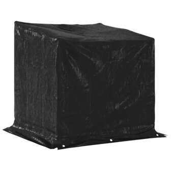Haardhoutrek met regenhoes 101x61x110,5 cm gegalvaniseerd staal 8