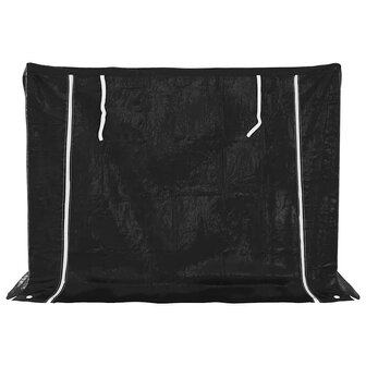 Haardhoutrek met regenhoes 151x80,5x110,5 cm staal 4