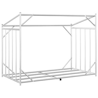 Haardhoutrek met regenhoes 151x80,5x110,5 cm staal 6