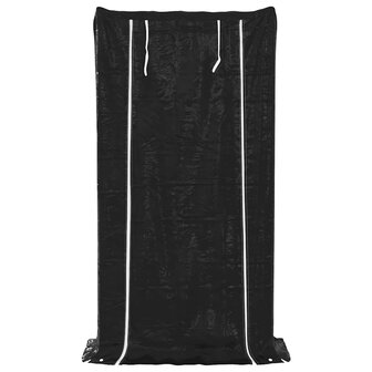 Haardhoutrek met regenhoes 100x40x200 cm gegalvaniseerd staal 4